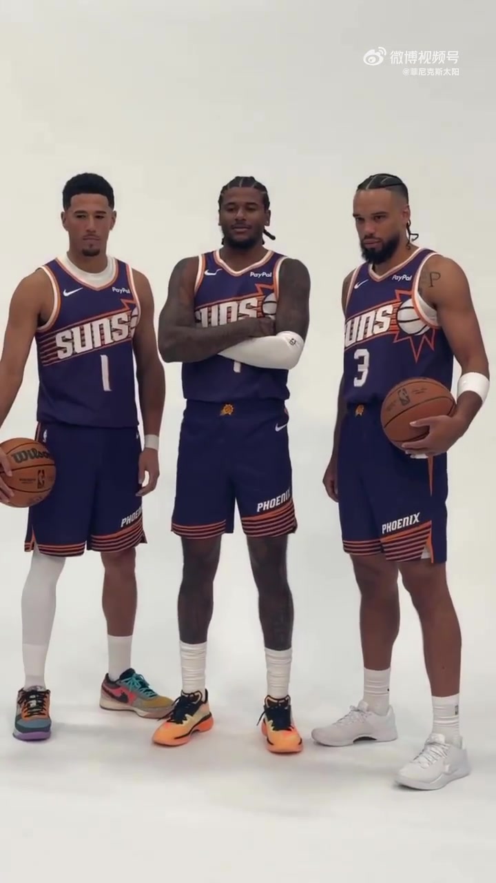  排面啊太阳三位核心球员拍定妆照杰伦-格林直接站在C位